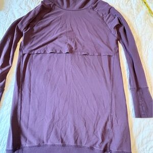 Latched Mama Purple Long Sleeve Tunic Sweatshirt